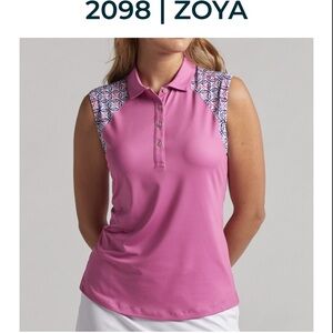 NWT Bermuda Sands Apparel Zoya Pink Sleeveless Top.